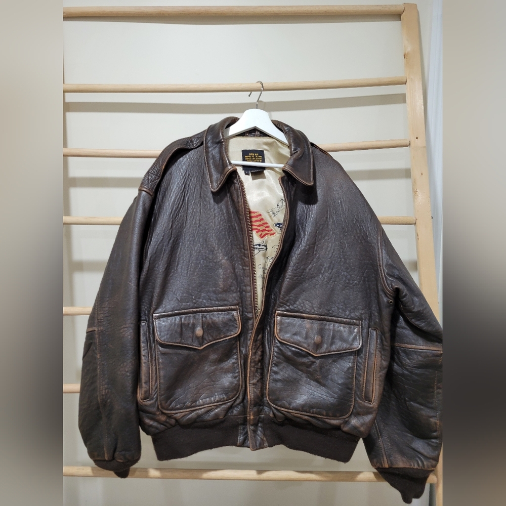 Rare Avirex Vintage Leather Flight Jacket